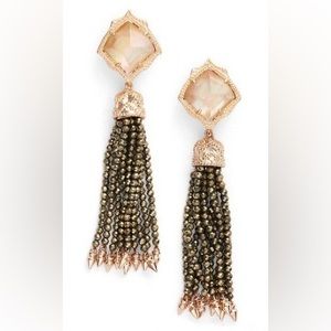 Kendra Scott Misha Tassel Rose Gold Earrings